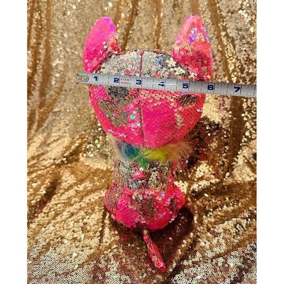 TY Flippables Sequin Plush - CHARMED the Chihuahua Dog (Medium Size - 9”) P7 - Picture 4 of 4